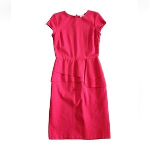 Love Ady Red Dress slimming Bodycon Sheath Medium Event Waist Ruffle Party